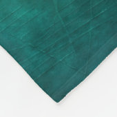 Diepe Blauwgroen sereniteit Fleece Deken (Hoek)
