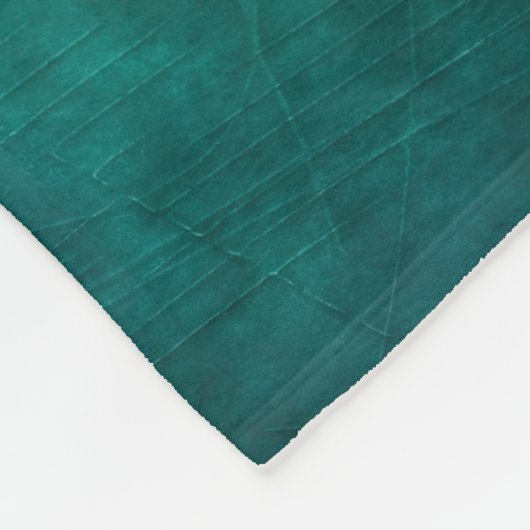 Diepe Blauwgroen sereniteit Fleece Deken (Hoek)