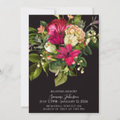 Diepe Bloemenlelie Uitvaart Memorial Aankondiging (Voorkant)