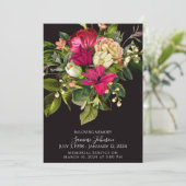 Diepe Bloemenlelie Uitvaart Memorial Aankondiging (Staand voorkant)