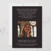 Diepe Bloemenlelie Uitvaart Memorial Aankondiging (Achterkant)