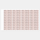 Diepe Blush Gedempte Kaneelbruine Custom Lip Gloss Labels (Vel)