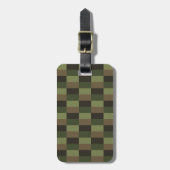 Diepe bos kleurcombinatie bagagelabel (Voorkant verticaal)