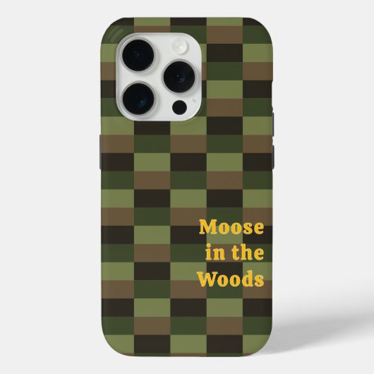 Diepe bos kleurcombinatie met geel Case-Mate iPhone case (Achterkant)
