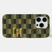 Diepe bos kleurcombinatie met geel Case-Mate iPhone case (Achterkant (horizontaal))