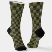 Diepe bos kleurcombinatie sokken (Gebogen)