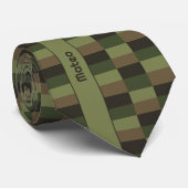 Diepe bos kleurcombinatie stropdas (Opgerold)