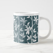 Diepe bosbries moderne botanische silhouet grote koffiekop (Rechts)