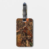Diepe Bossen Camouflage Houd kalm met Jouw tekst Bagagelabel (Achterkant verticaal)