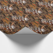 Diepe Bossen Camouflage Houd kalm met Jouw tekst Cadeaupapier (Hoek)