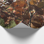 Diepe Bossen Camouflage Houd kalm met Jouw tekst Cadeaupapier (Hoek)