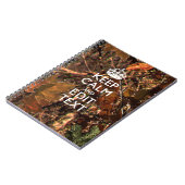 Diepe Bossen Camouflage Houd kalm met Jouw tekst Notitieboek (Linkerzijde)
