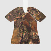 Diepe Bossen Camouflage Houd kalm met Jouw tekst Ornament (achterkant)