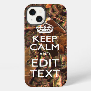 Diepe Bossen Camouflage Kalm Jouw tekst houden iPhone 13 Hoesje