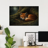 Diepe bossluimer | Red Fox Art | Poster (Thuiskantoor)