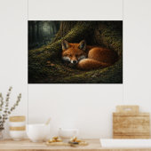 Diepe bossluimer | Red Fox Art | Poster (Keuken)