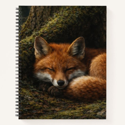 Diepe bossluimering | Red Fox Art | Notitieboek (Voorkant)