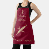 Diepe Bourgogne met Bord Gold Rolling Pin en Herb Schort (Insitu)