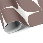 Diepe Bourgogne Mid Century Modern Elegant Boho Cadeaupapier (Rol Hoek)