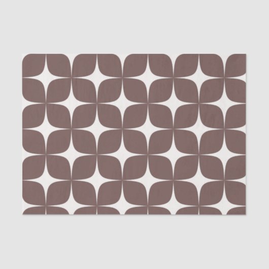 Diepe Bourgogne Mid Century Modern Elegant Boho Tissuepapier (Voorkant)