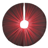 Diepe Bourgogne Wine Rood kerstboomrok Imitatie Linnen Kerstboom Kleed (Voorkant)