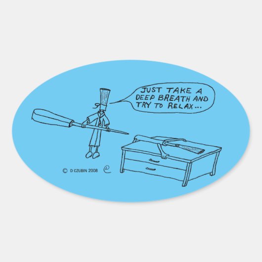 Diepe Breate Oval Sticker (Voorkant)