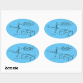 Diepe Breate Oval Sticker (Vel)