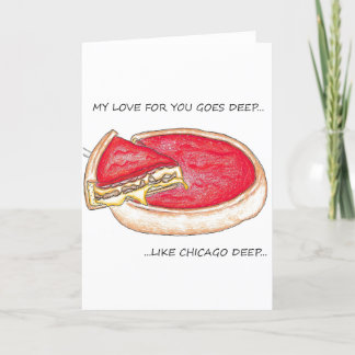 Diepe Chicago Liefde Kaart