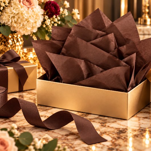 Diepe Chocolade Luxe Tissuepapier