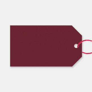 Diepe Cranberry & Klassiek Licht Beige Cadeaublaad Cadeaulabel