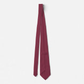 Diepe Cranberry Moderne Initialen Minimalistische Stropdas (Achterkant)