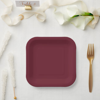 Diepe Cranberry Papieren Borden Bordje
