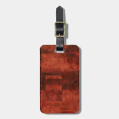 Diepe Crimson Schilderen met geometrische vormen Bagagelabel (Voorkant verticaal)