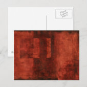 Diepe Crimson Schilderen met geometrische vormen Briefkaart (Voorkant / Achterkant)