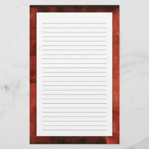 Diepe Crimson Schilderen met geometrische vormen Briefpapier