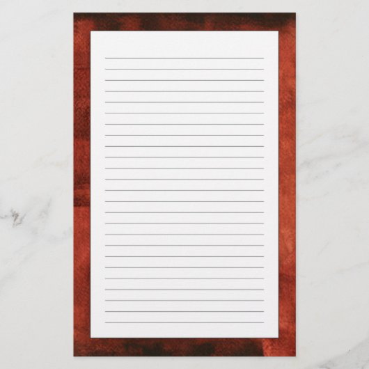 Diepe Crimson Schilderen met geometrische vormen Briefpapier (Voorkant)