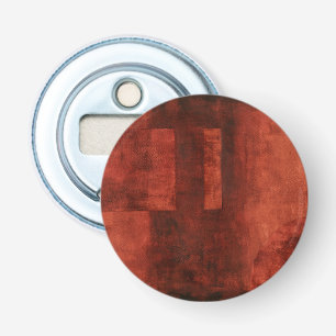 Diepe Crimson Schilderen met geometrische vormen Button Flesopener