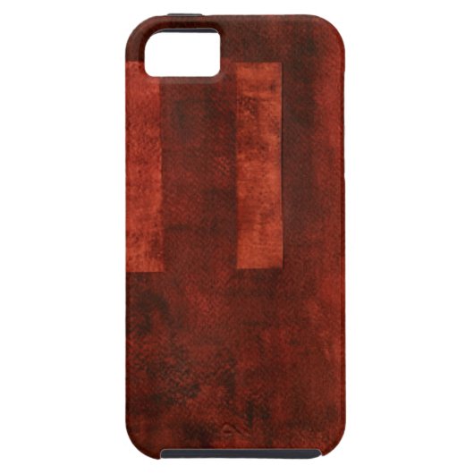 Diepe Crimson Schilderen met geometrische vormen Case-Mate iPhone Case (Achterkant)