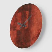 Diepe Crimson Schilderen met geometrische vormen Grote Klok (Hoek)