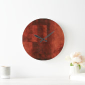 Diepe Crimson Schilderen met geometrische vormen Grote Klok (Huis)