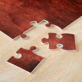 Diepe Crimson Schilderen met geometrische vormen Legpuzzel (Zijkant)