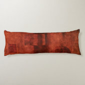 Diepe Crimson Schilderen met geometrische vormen Lichaamskussen (Achterkant)