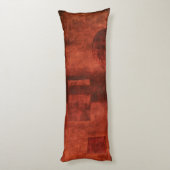 Diepe Crimson Schilderen met geometrische vormen Lichaamskussen (Achterkant (Verticaal))