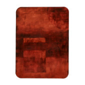 Diepe Crimson Schilderen met geometrische vormen Magneet (Verticaal)