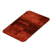 Diepe Crimson Schilderen met geometrische vormen Magneet (Linkerzijde)