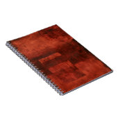 Diepe Crimson Schilderen met geometrische vormen Notitieboek (Rechterzijde)