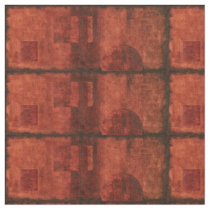 Diepe Crimson Schilderen met geometrische vormen Stof