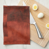 Diepe Crimson Schilderen met geometrische vormen Theedoek (Quarter Fold)