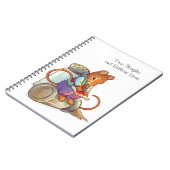 Diepe denker-schrijfster Mouse Nitiem notebook Notitieboek (Linkerzijde)