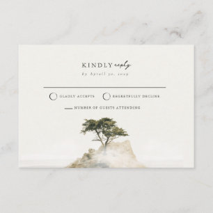 Diepe dennen olijf cipres kust mail terug RSVP kaa Informatiekaartje